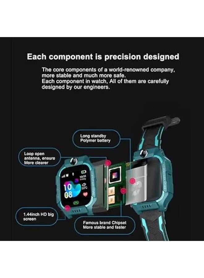 نابي ساعة Z7A الذكية للأطفال بشاشة عالية الدقة وميزة إرسال الرسائل النصية وإجراء مكالمات هاتفية آمنة للأولاد والبنات - Image 2